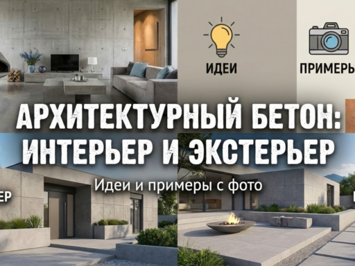 Архитектурный бетон в интерьере и экстерьере: идеи и примеры с фото