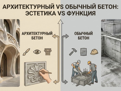 Чем отличается архитектурный бетон от обычного бетона?