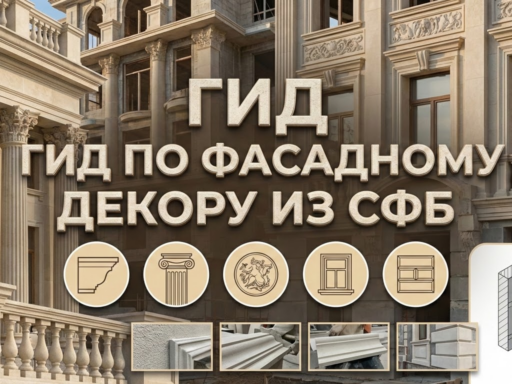 Фасадный декор из стеклофибробетона: полный гид по видам элементов