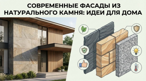 Идеи для фасада из натурального камня: современные решения для частного дома
