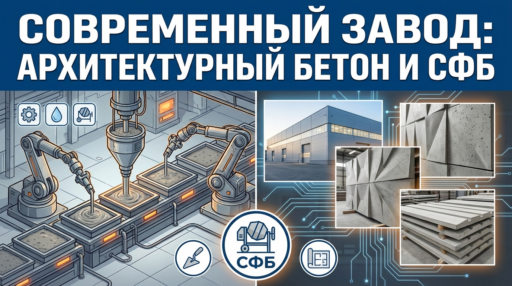 Как устроен современный завод по производству архитектурного бетона и СФБ?