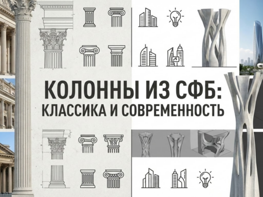 Применение колонн из стеклофибробетона в классической и современной архитектуре