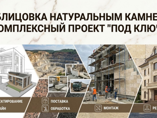 Что входит в комплексный проект по облицовке здания натуральным камнем "под ключ"