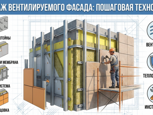 Технология монтажа вентилируемого фасада: пошаговая инструкция с иллюстрациями
