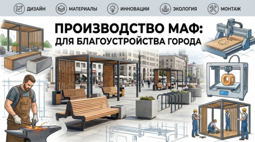 Особенности производства МАФ для проектов по благоустройству городской среды