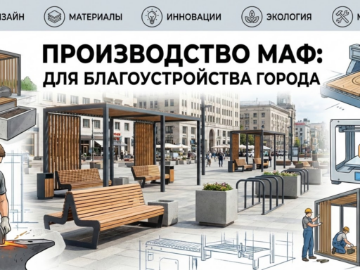 Особенности производства МАФ для проектов по благоустройству городской среды