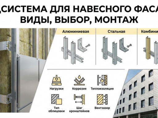 Подсистема для навесного фасада: виды, критерии выбора и правила монтажа
