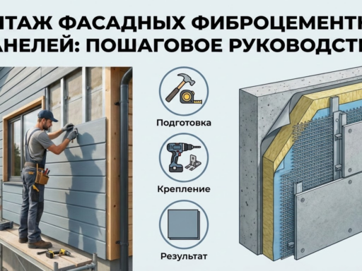 Пошаговое руководство по монтажу фасадных фиброцементных панелей