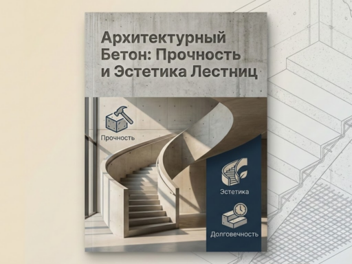 Ступени и лестницы из архитектурного бетона: сочетание прочности и эстетики
