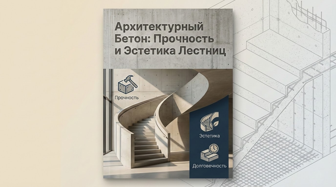 Ступени и лестницы из архитектурного бетона: сочетание прочности и эстетики