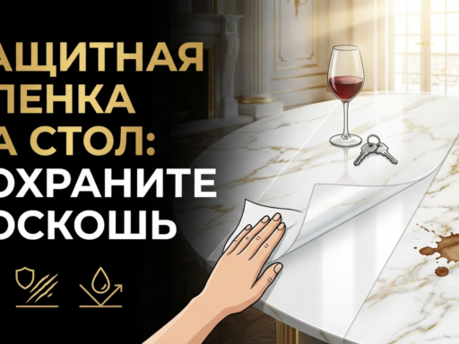 Защитная пленка на стол: как сохранить внешний вид новой мебели
