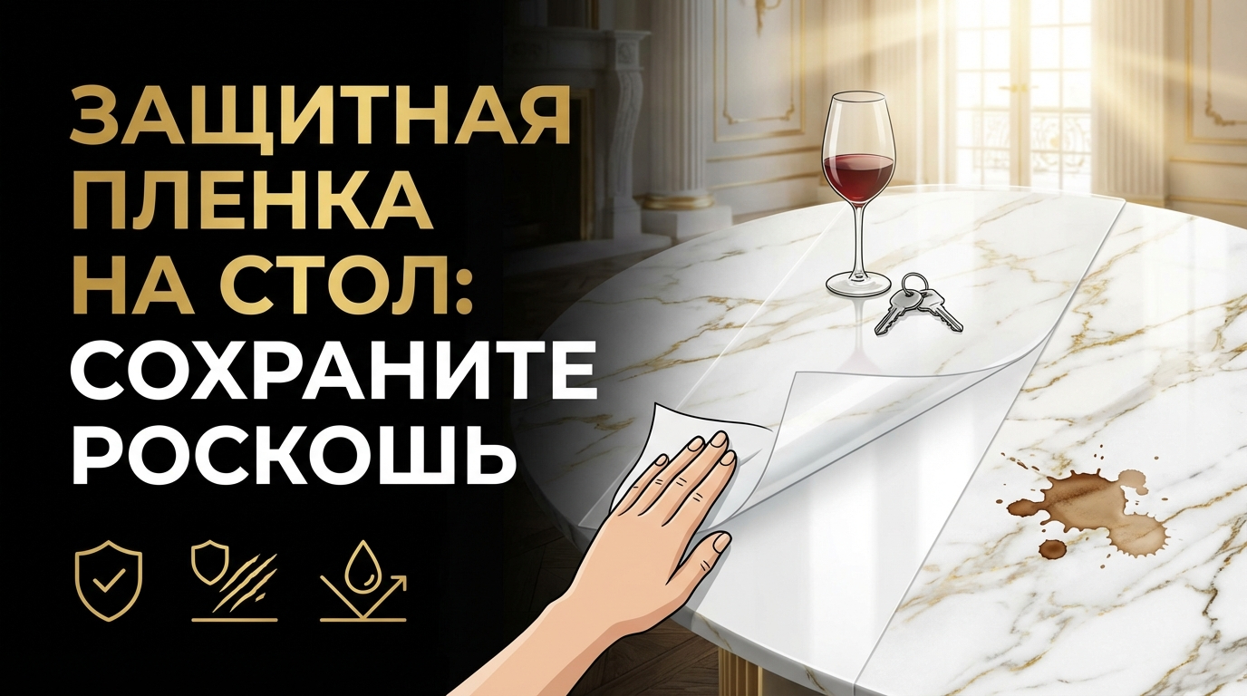 Защитная пленка на стол: как сохранить внешний вид новой мебели