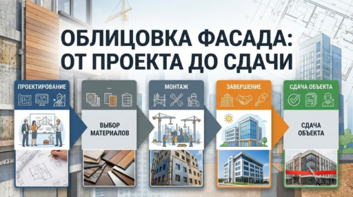 Этапы комплексного проекта по облицовке фасада: от проектирования до сдачи объекта