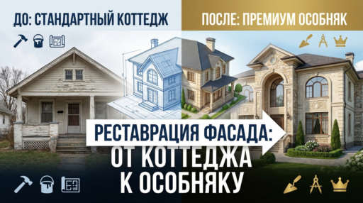 Как превратить типовой коттедж в особняк премиум-класса: рестайлинг фасада