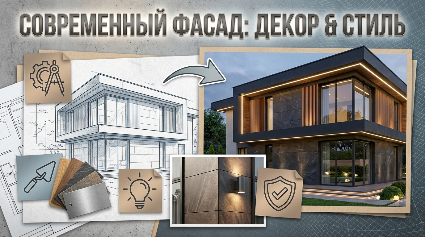 Чем можно отделать фасад, чтобы он выглядел современно и респектабельно?