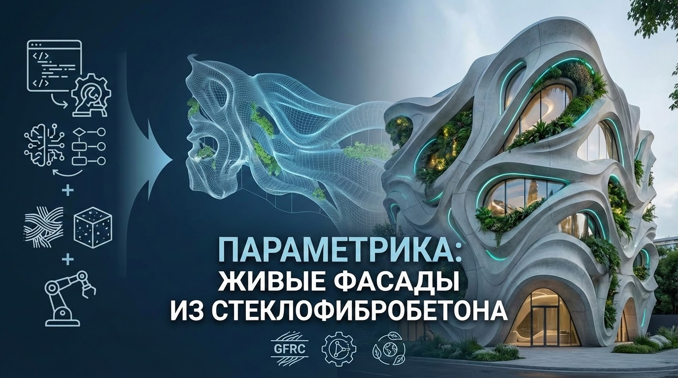 Параметрическая архитектура: как стеклофибробетон позволяет создавать «живые» фасады