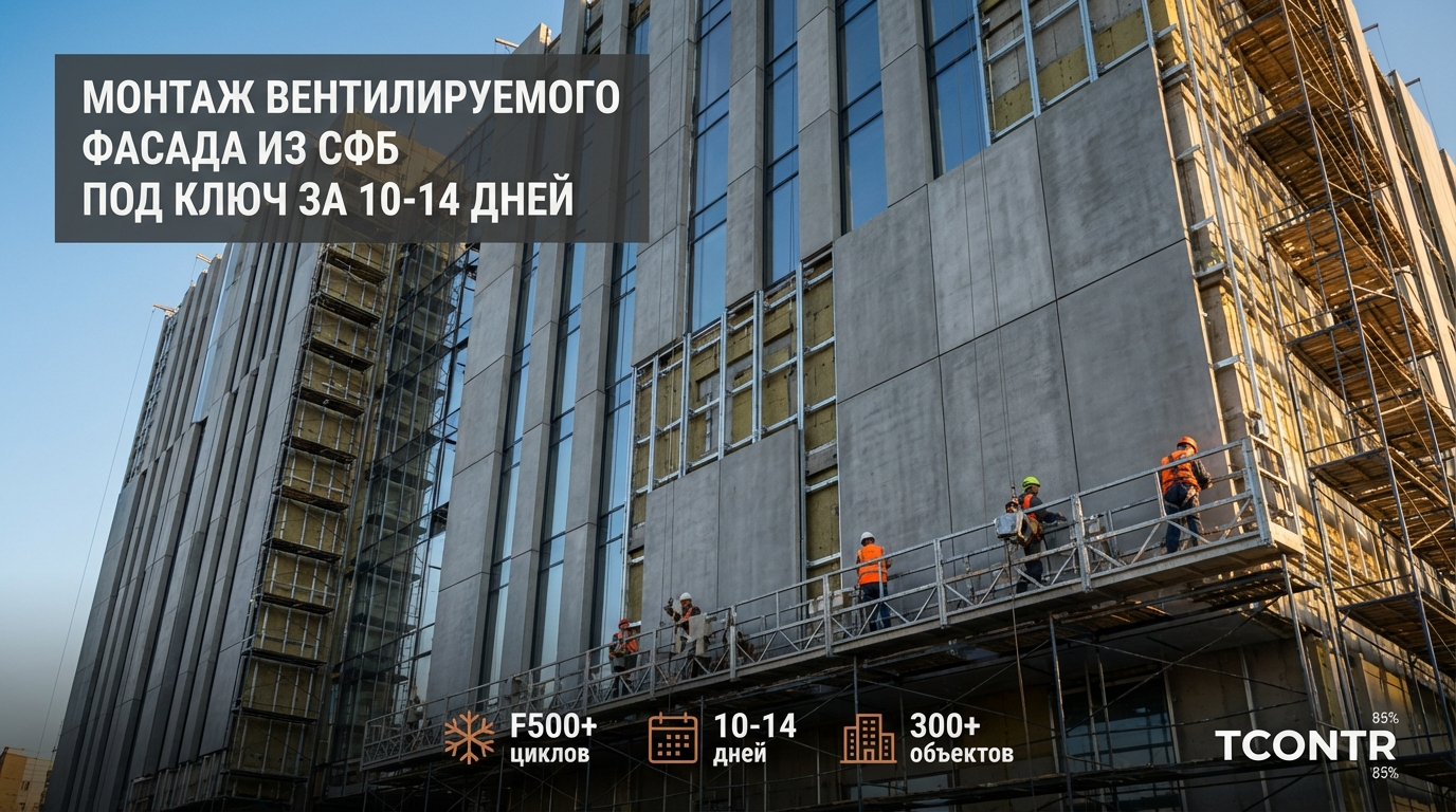 Монтаж фасада фиброцементными плитами на вентилируемую подсистему — пошаговый разбор